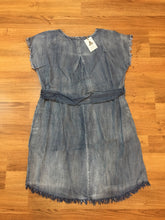 Load image into Gallery viewer, Jean dress with embroidered detail