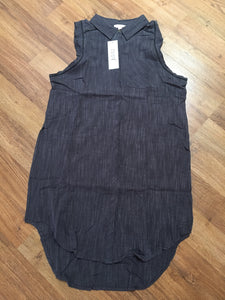 Raw edged sleeveless tunic