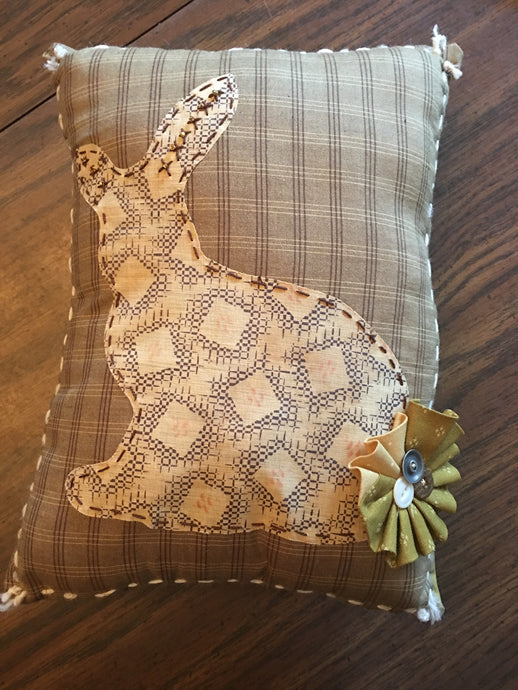 Vintage Bunny Pillow Fan Tail
