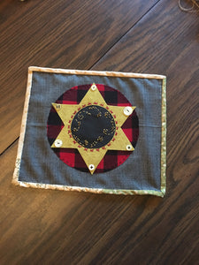 Eclectic Star candle mat